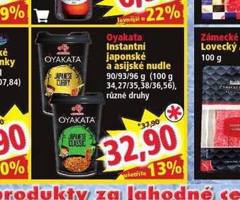 Norma Oyakata instantní a asijské nudle nabídka