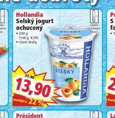 Norma Hollandia selský jogurt ochucený nabídka