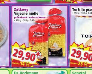Norma Zátkovy vaječné těstoviny nabídka