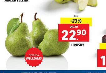 Lidl Hrušky nabídka