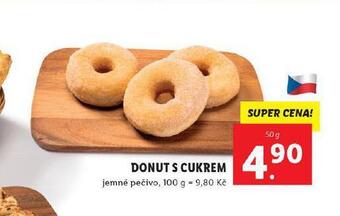 Lidl Donut s cukrem nabídka