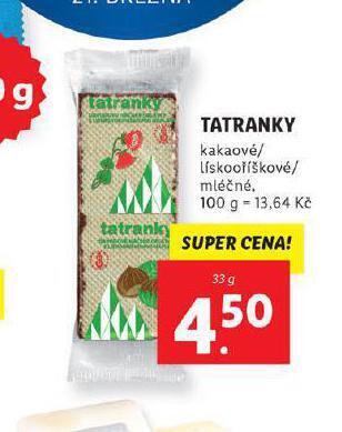 Lidl Tatranky nabídka