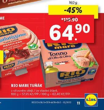 Lidl Rio mare tuňák nabídka