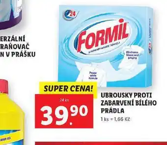 Lidl Formil ubrousky proti zabarvení bílého prádla nabídka