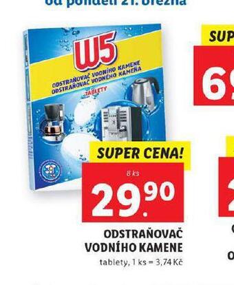 Lidl W5 odstraňovač vodního kamene nabídka