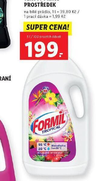 Lidl Formil tekutý prací prostředek nabídka