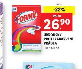 Lidl Formil ubrousky proti obarvení prádla nabídka