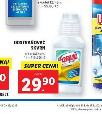 Lidl Formil odstraňovač skvrn nabídka