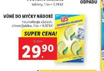 Lidl W5 vůně do myčky nádobí nabídka
