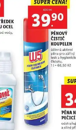 Lidl W5 čistič koupelen nabídka
