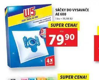 Lidl W5 sáčky do vysavače nabídka