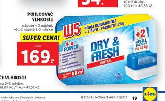 Lidl W5 pohlcovač vlhkosti nabídka