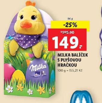 Lidl Milka balíček s plyšovou hračkou nabídka