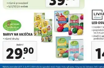 Lidl Barva na vajíčka nabídka