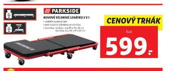 Lidl Kovové dílenské lehátko 2v1 nabídka