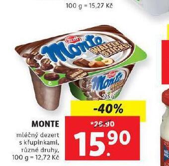 Lidl Zott monte nabídka