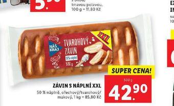 Lidl Závin s náplní xxl nabídka