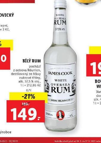 Lidl Bílý rum nabídka