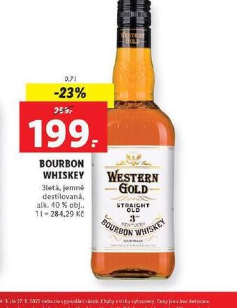 Lidl Bourbon whiskey nabídka