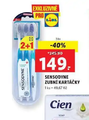 Lidl Sensodyne zubní kartáček nabídka