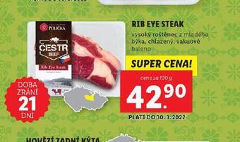 Lidl Rib eye steak nabídka