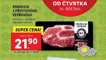 Lidl Krkovice z přeštického vepřového nabídka