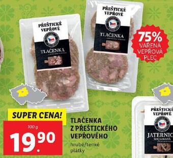 Lidl Tlačenka z přeštického vepřového nabídka