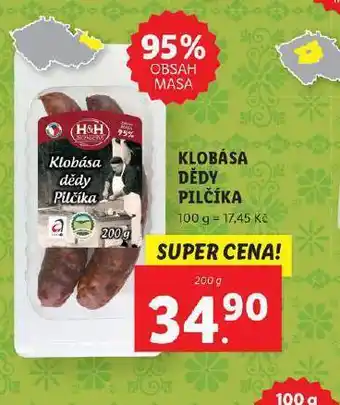 Lidl Klobásy dědy pilčíka nabídka