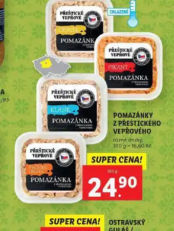 Lidl Pomazánky z přeštického vepřového nabídka