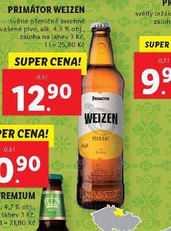 Lidl Pivo primátor weizen nabídka