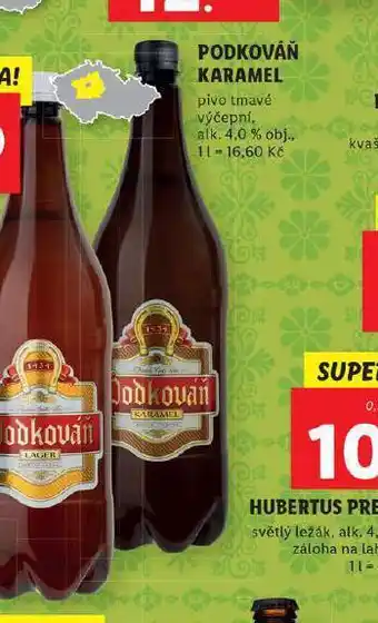 Lidl Pivo podkováň karamel nabídka