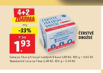 Lidl Čerstvé droždí nabídka
