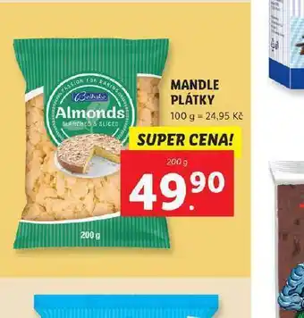 Lidl Mandle plátky nabídka