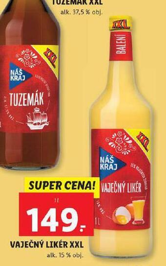 Lidl Vaječný likér xxl nabídka