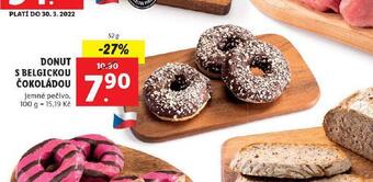 Lidl Donut s belgickou čokoládou nabídka