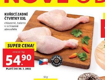 Lidl Kuřecí zadní čtvrtky xxl nabídka