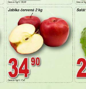 Lidl Jablka červená nabídka