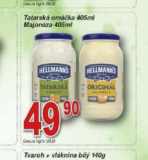 Lidl Hellmann´s tatarská omáčka, majonéza nabídka