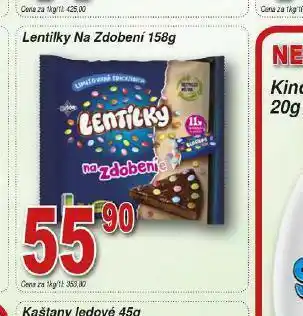 Lidl Lentilky na zdobení nabídka