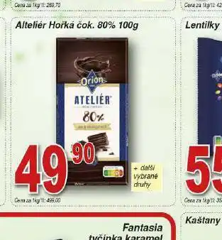 Lidl Ateliér hořká čokoláda 80% nabídka