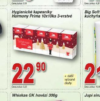 Lidl Hygienické kapesníky harmony nabídka