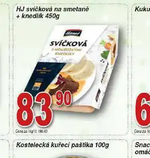 Lidl Hj svíčková na smetaně + knedlík nabídka