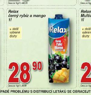 Relax černý rybíz a mango