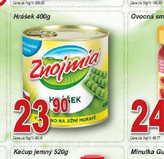 Lidl Hrášek znojmia nabídka