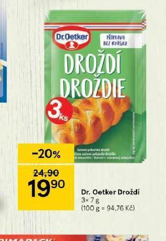 Tesco Dr. oetker droždí nabídka