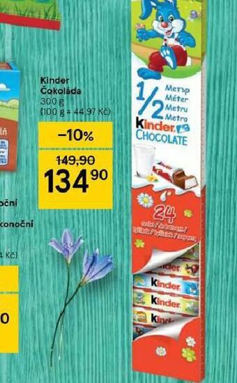 Tesco Kinder čokoláda nabídka