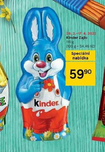 Tesco Kinder zajíc nabídka