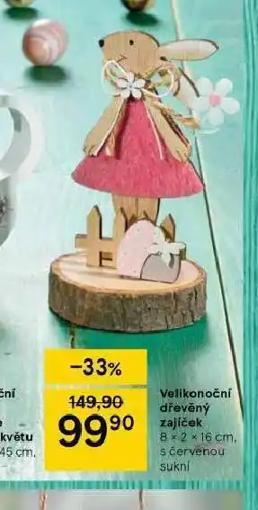Tesco Velikonoční dřevěný zajíček nabídka