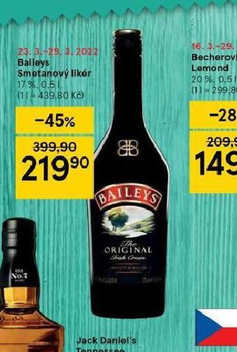 Tesco Baileys smetanový likér nabídka