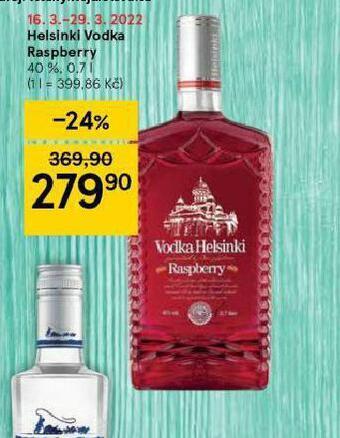Tesco Helsinky vodka raspberry nabídka